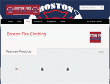 Tablet Screenshot of bostonfireclothing.com